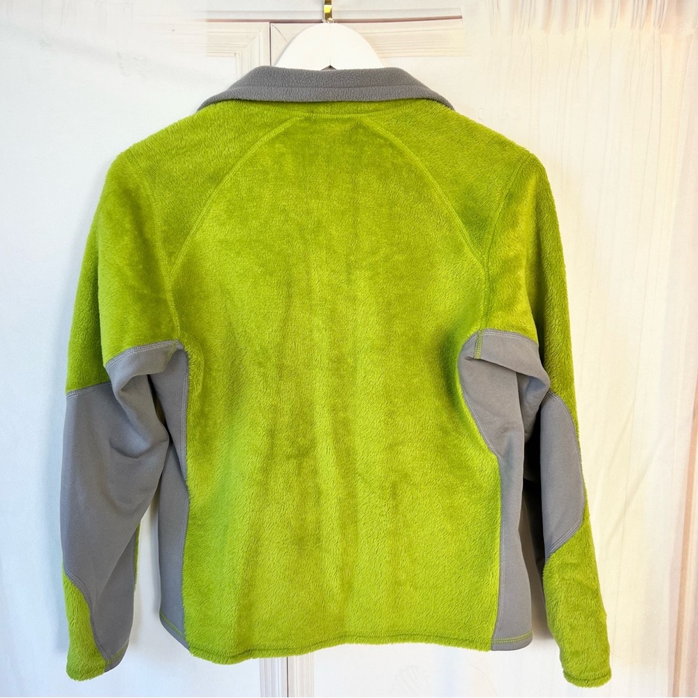 Patagonia R2 Regulator Fuzzy Fleece Zip Light Lime Green Jacket - Picture 2 of 10
